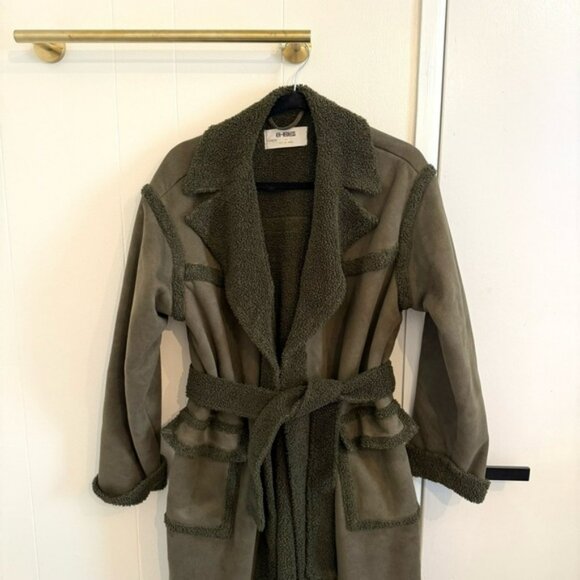Anthropologie 4th & Reckless emel fuzzy coat L - Picture 4 of 10